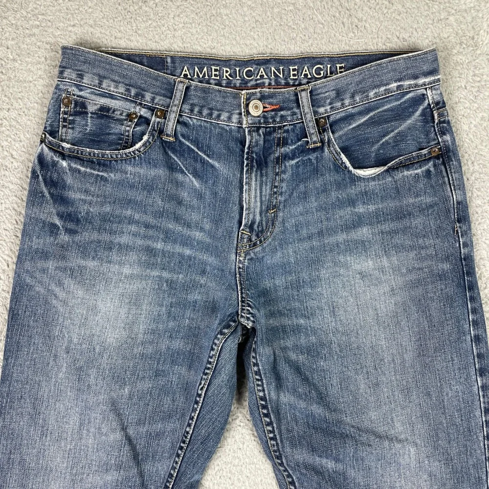 American Eagle Bootcut Jeans Mens 32x34 (Fits 33x32) Blue Cotton Denim Y2K